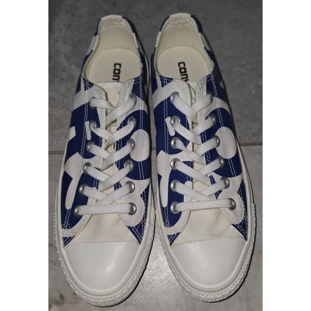 Converse‎ Chuck Taylor All Star Wordmark Blue White Logo Print Spell Out Unisex